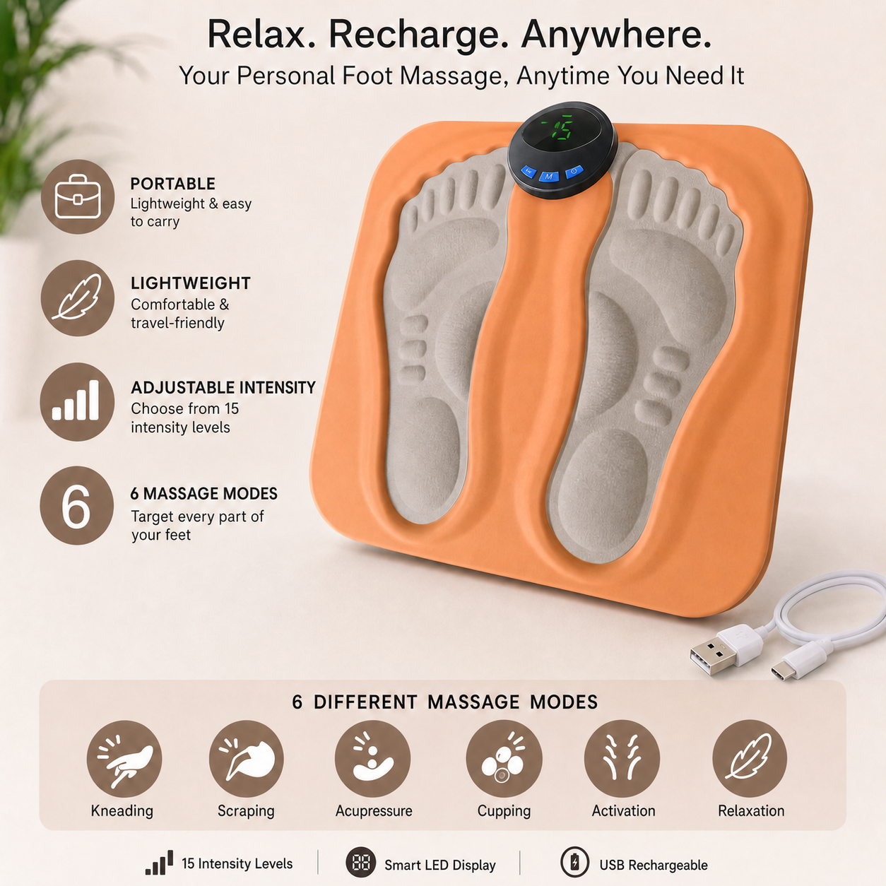 Velique SolePulse™ EMS Foot Massager